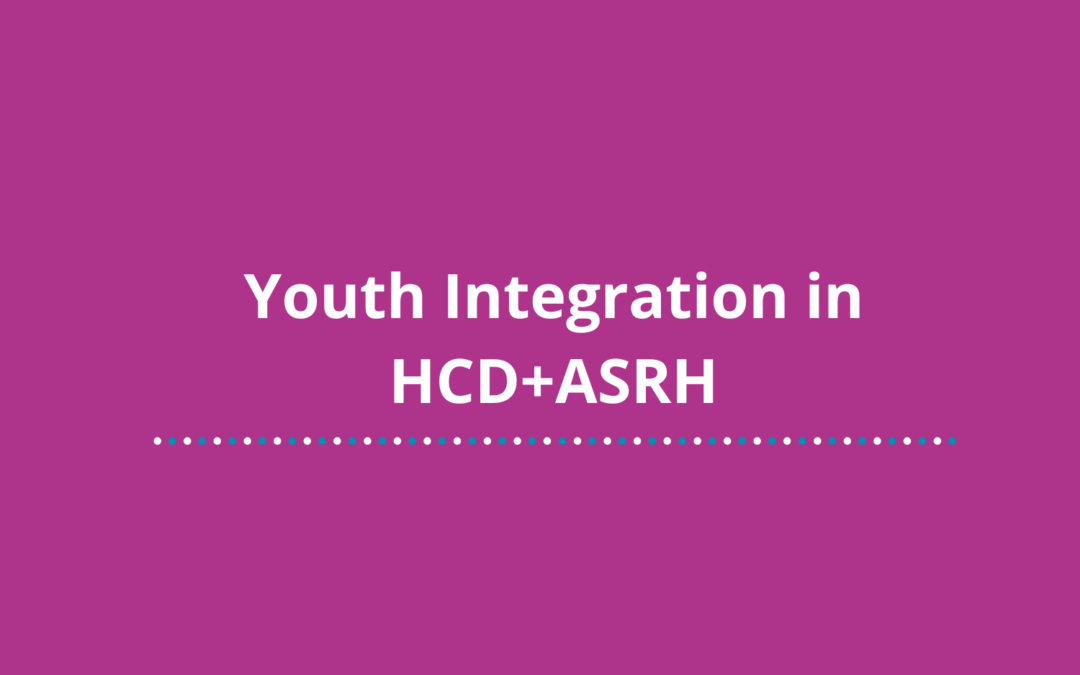 Séminaire en ligne : L’intégration des jeunes dans la HCD+ASRH