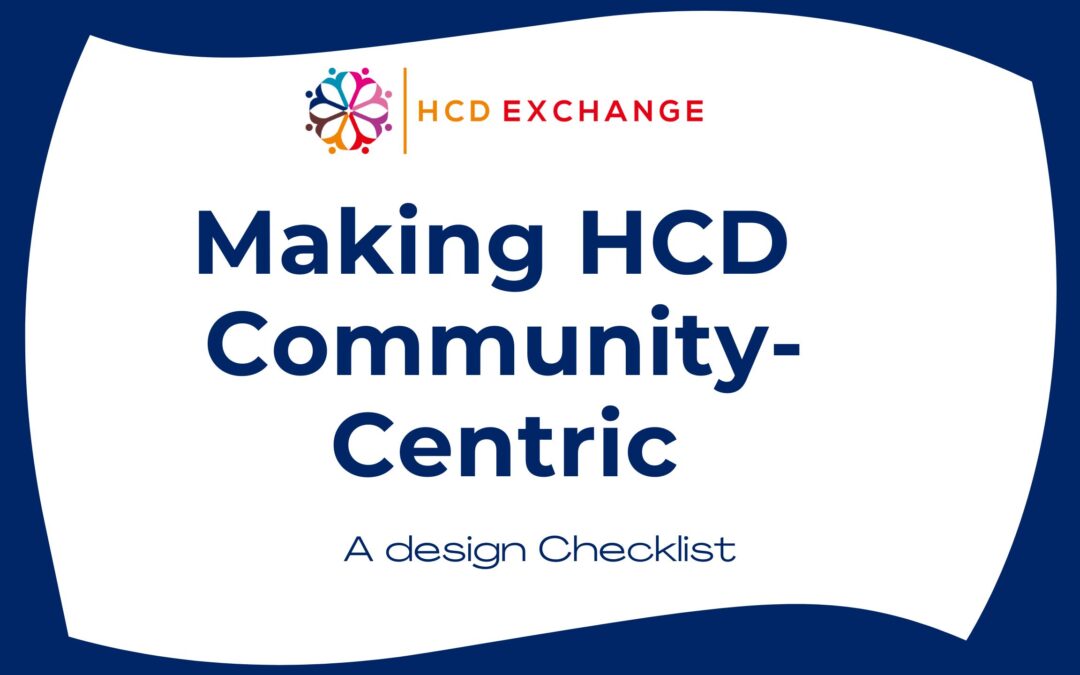 Making Human-centered Design Community-centric
