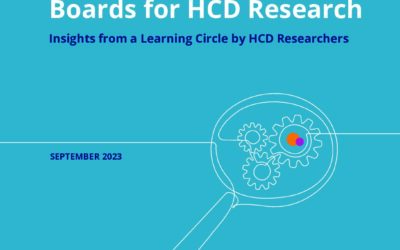 Navigating through Institutional Review Boards for HCD Research