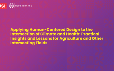 Applying Human-Centered Design to the Intersection of Climate and Health: Practical Insights and Lessons for Agriculture and Other Intersecting Fields