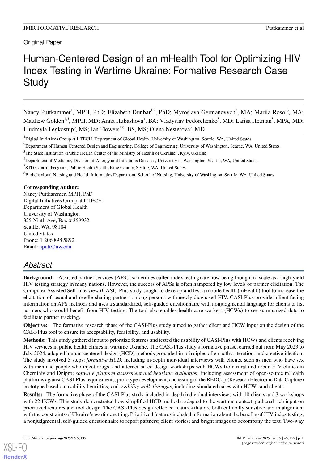 Human-Centered Design of an mHealth Tool for Optimizing HIV Index Testing in Wartime Ukraine: Formative Research Case Study